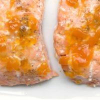 5 Ingredient Ginger Peach Salmon Recipe from 5DollarDinners.com