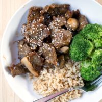 Teriyaki Beef and Veggie Stirfry ~ freezer friendly recipe from 5DollarDinners.com