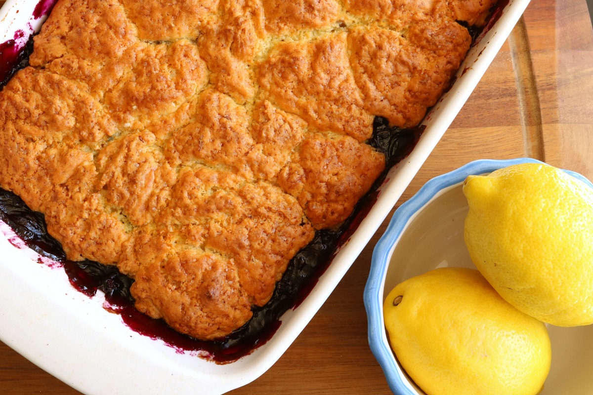 Lemon Blueberry Cobbler Recipe from 5DollarDinners.com