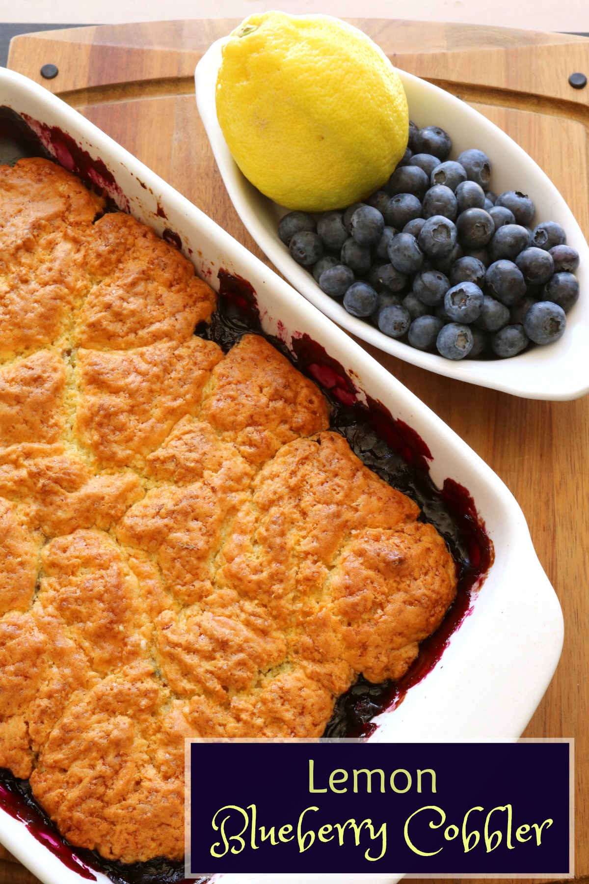 Lemon Blueberry Cobbler Recipe from 5DollarDinners.com