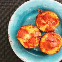 Pepperoni Pizza Muffins ~ easy kid friendly recipe from 5DollarDinners.com