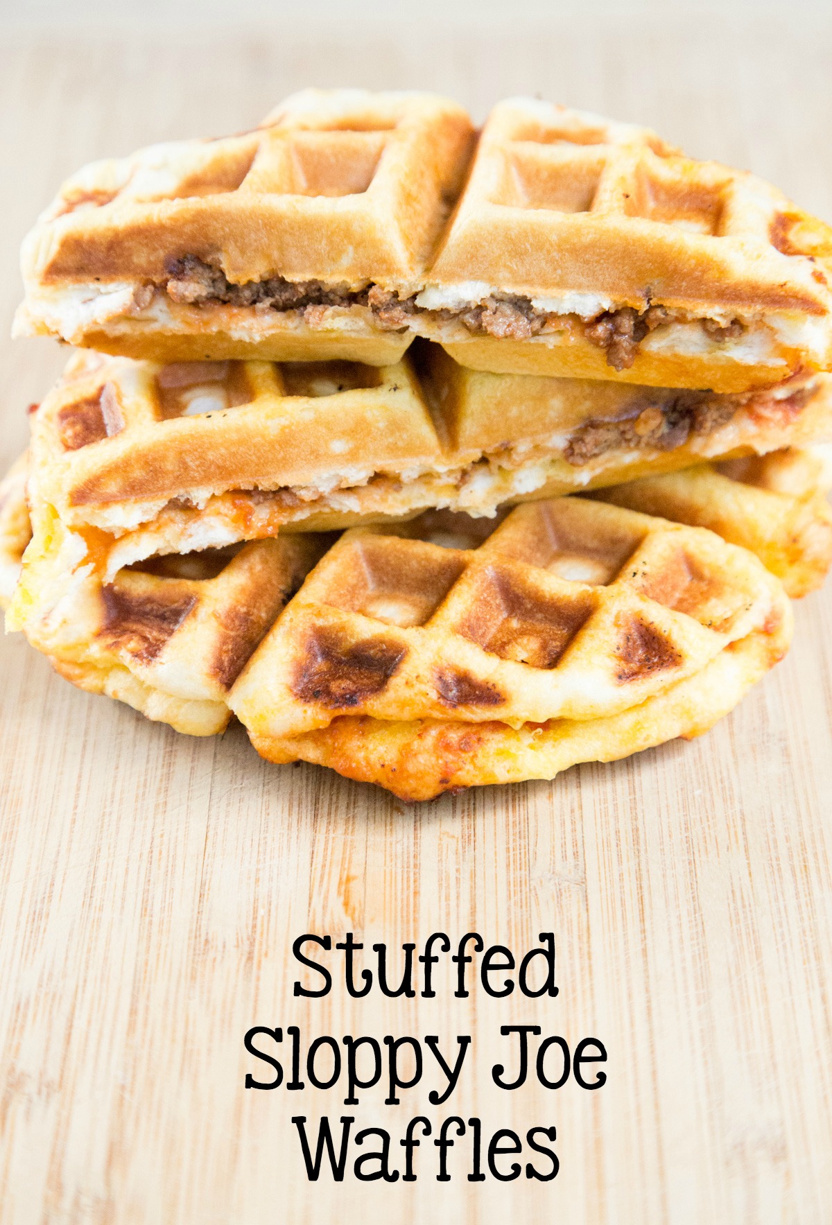 stuffed sloppy joe waffles