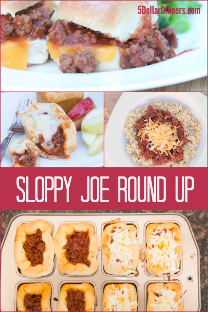 5 Fun Twists on Sloppy Joes 5 Dinners Budget Recipes, Meal Plans