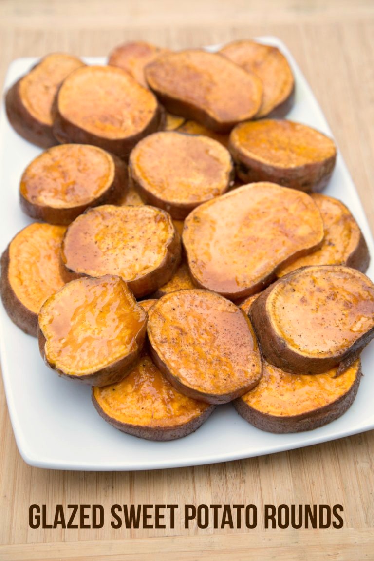 glazed sweet potato rounds