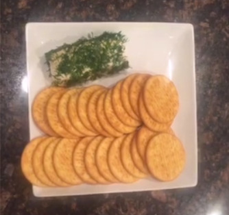 garlic dill goat cheese appetizer