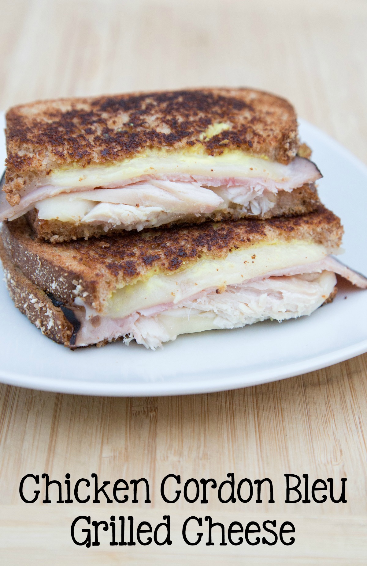 chicken cordon bleu grilled cheese