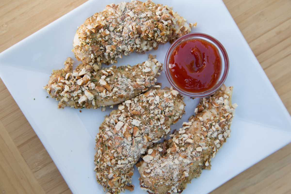 pretzel crusted chicken tenders