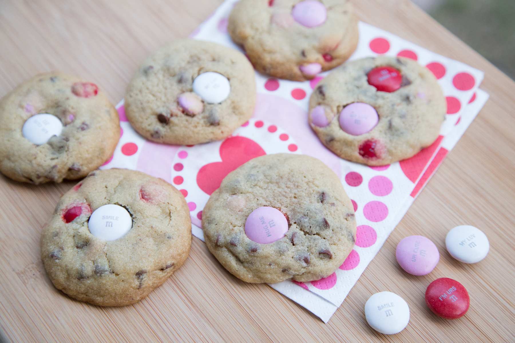 A Dozen Chocolate Chip Mega Cookies Made with M&M's