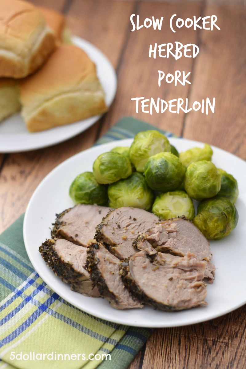 slow cooker herbed pork tenderloin