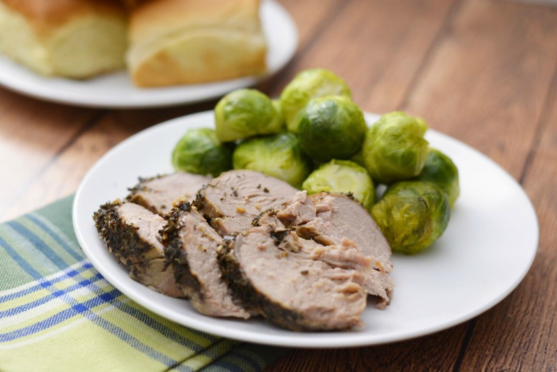 slow cooker herbed pork tenderloin