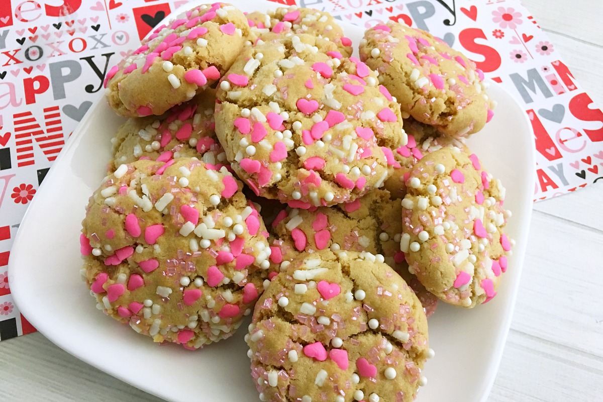 Valentine's Day Peanut Butter Cookies from 5DollarDinners.com