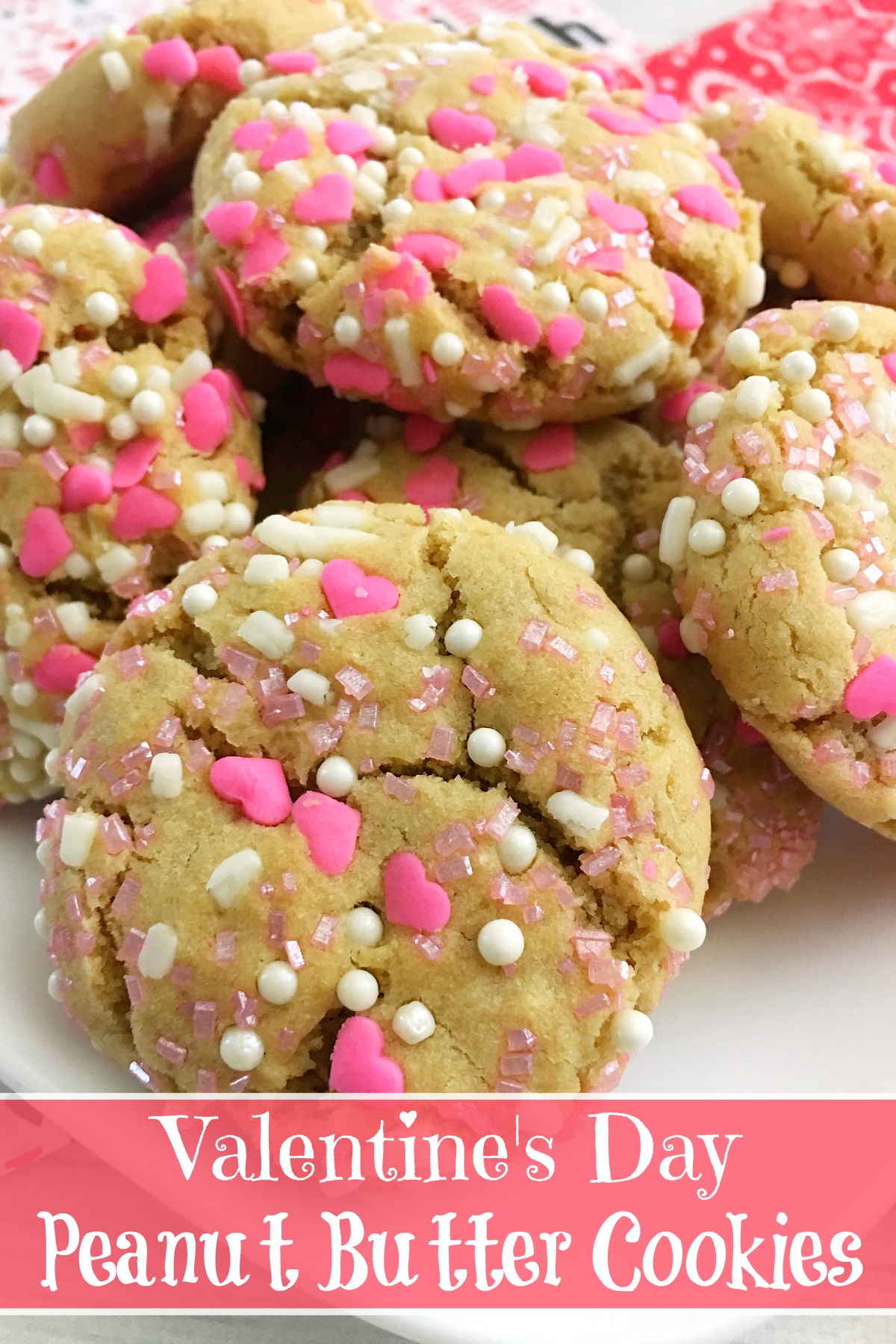 Valentine's Day Peanut Butter Cookies from 5DollarDinners.com