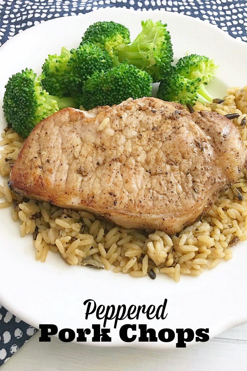 peppered pork chops