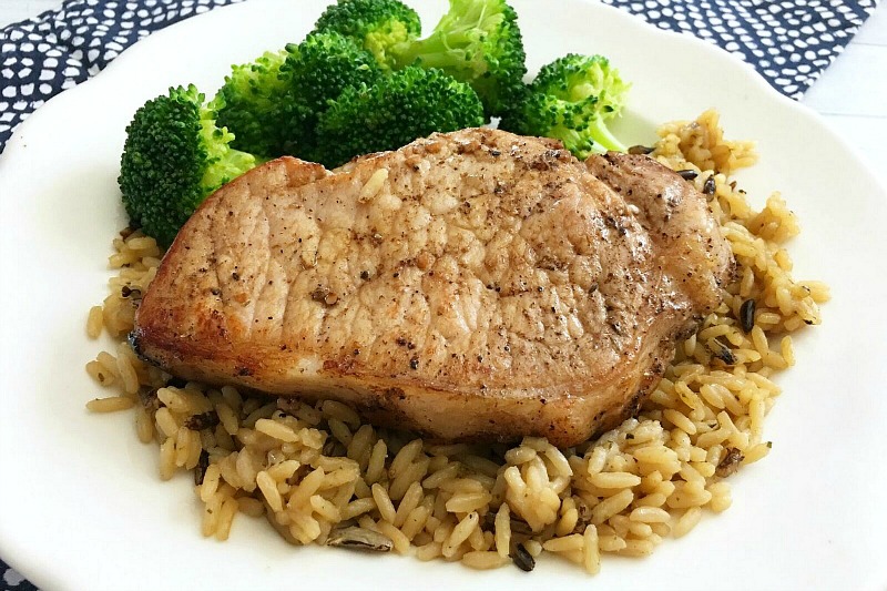 peppered pork chops