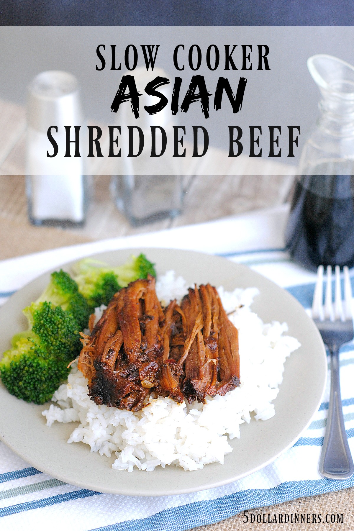 slow cooker asian shredded beef
