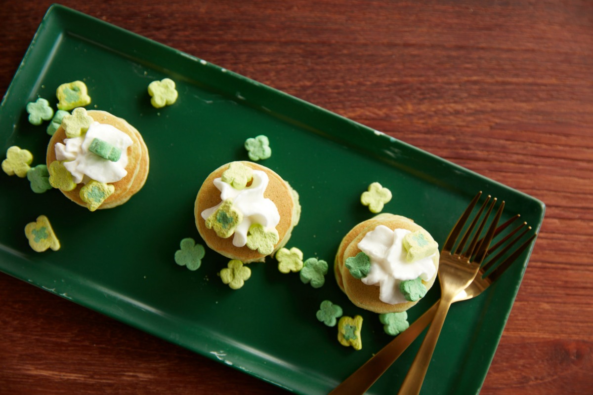 Leprechaun Pancake Bites