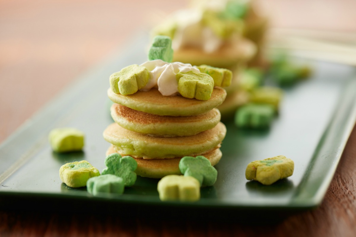 Leprechaun Pancake Bites