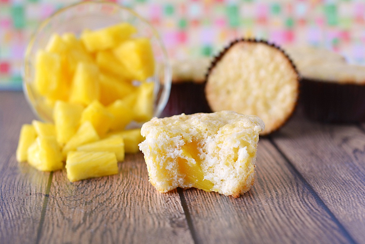 3 ingredient pineapple muffins