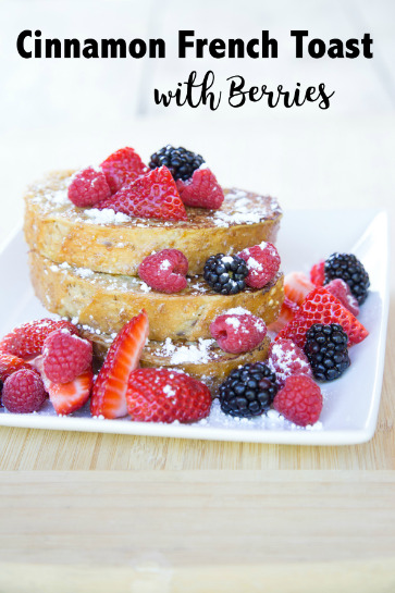 cinnamon french toast with berries