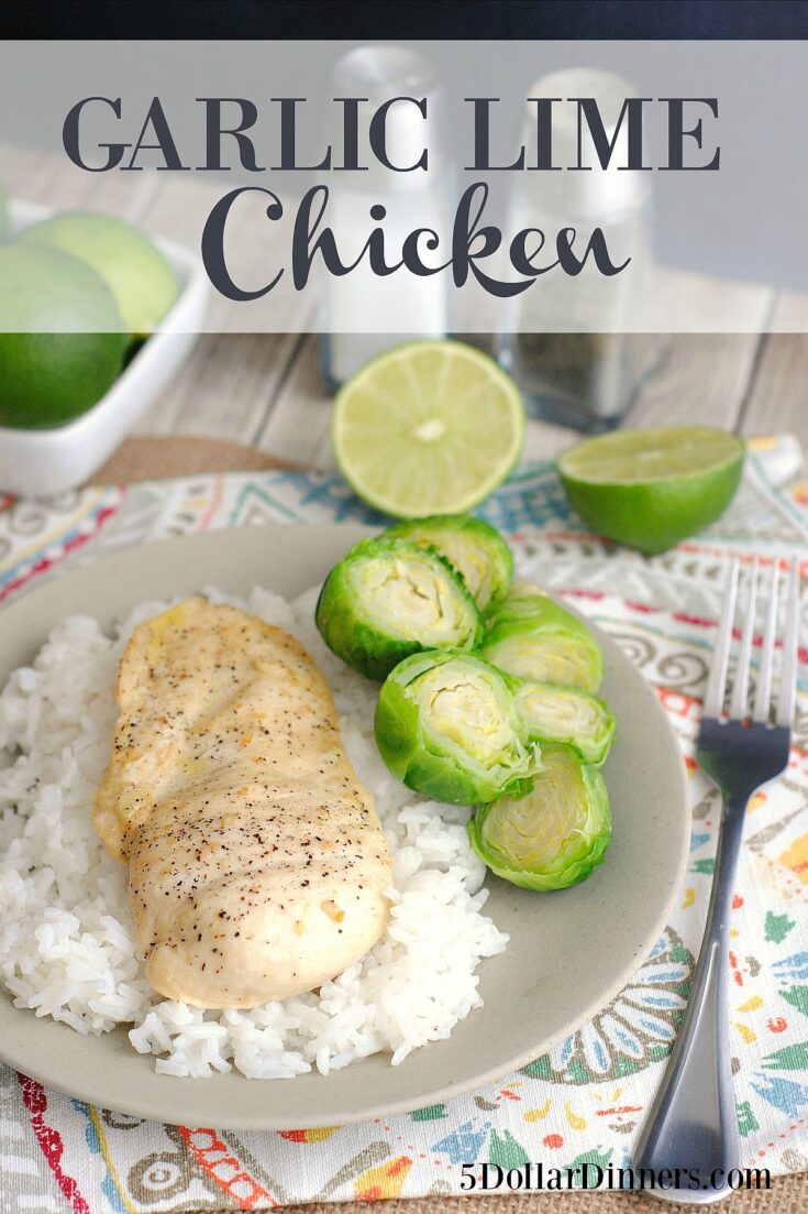 Garlic Lime Chicken 5 Dinners Budget Recipes, Meal Plans, Freezer
