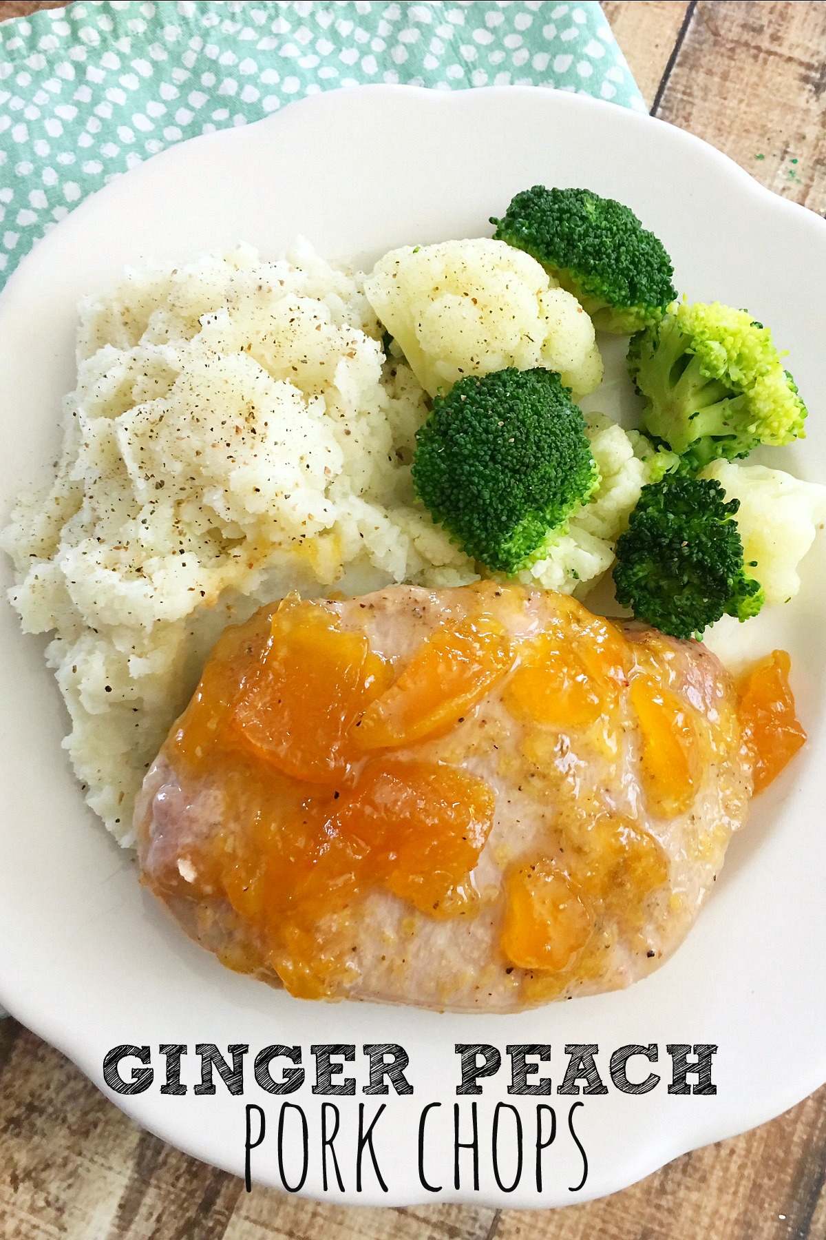 Ginger Peach Pork Chops from 5DollarDinners.com