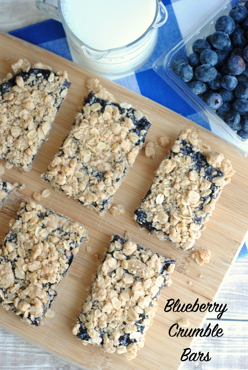 blueberry crumble bars