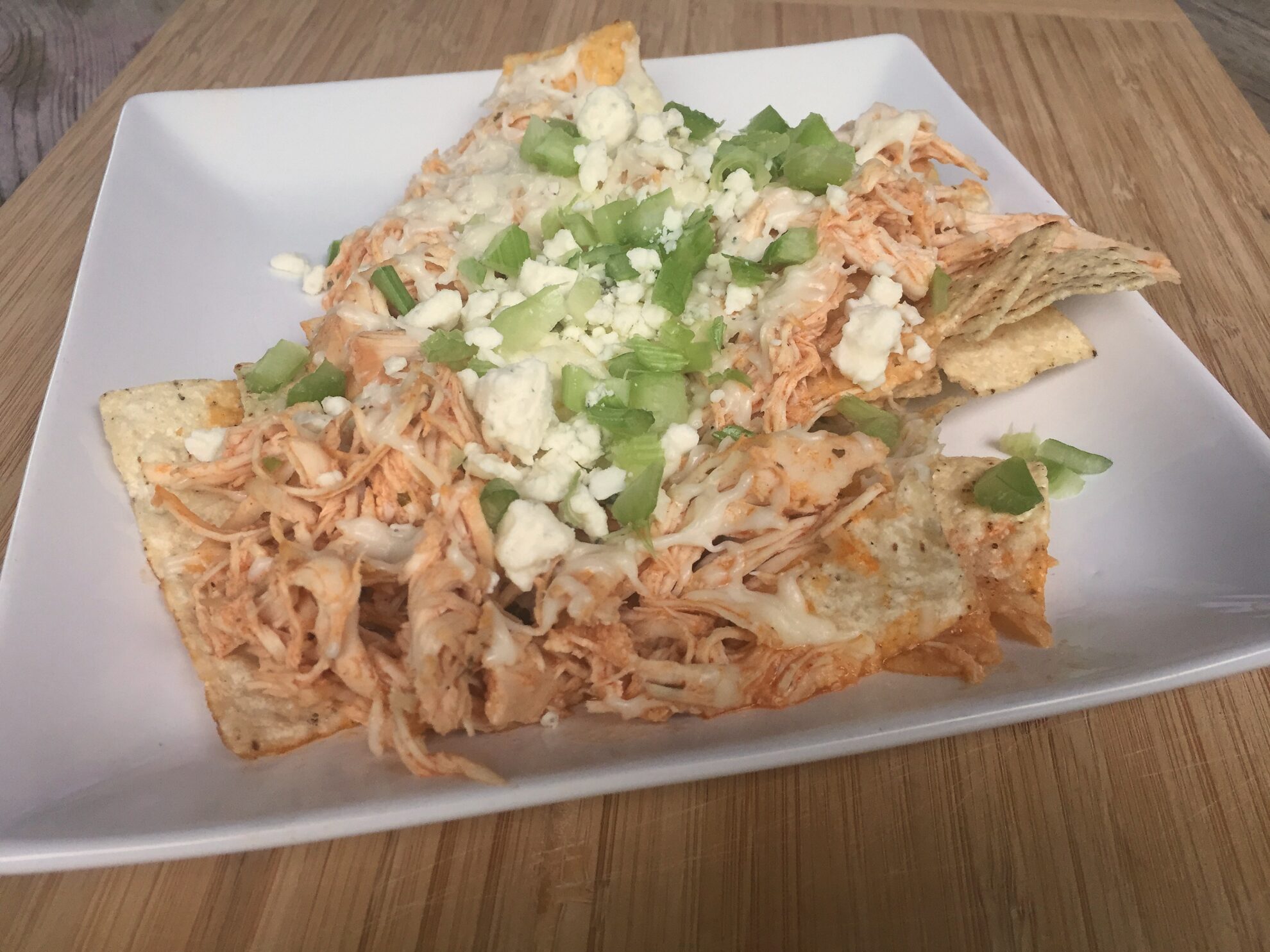 Slow Cooker Buffalo Chicken Nachos