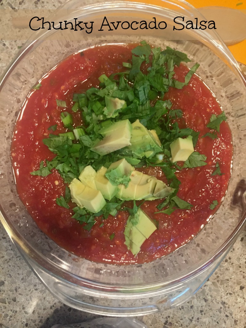 chunky avocado salsa