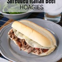 Italian Shredded Beef Hoagies