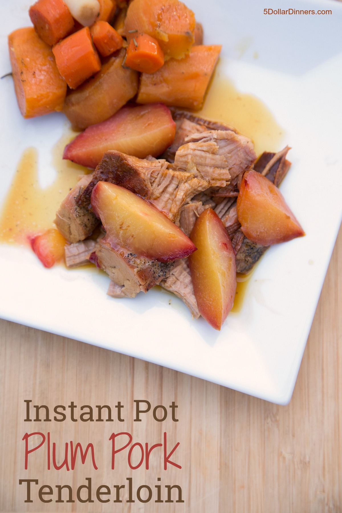 Instant Pot Plum Pork Tenderloin from 5DollarDinners.com