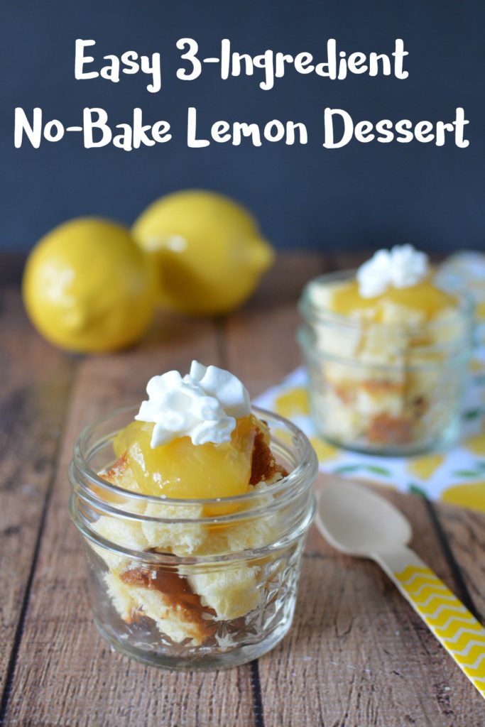 Recipe for NoBake Lemon Dessert (Only 3Ingredients_