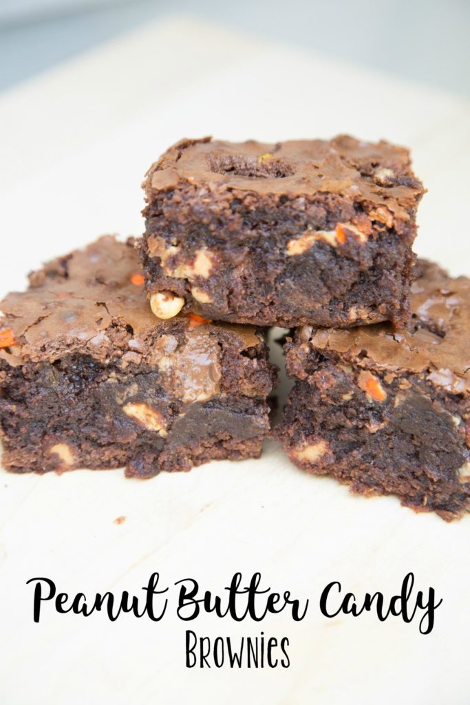 peanut butter candy brownies