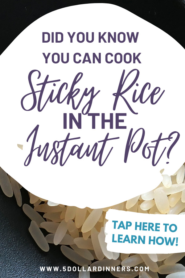 how to cook sticky rice in the instant pot