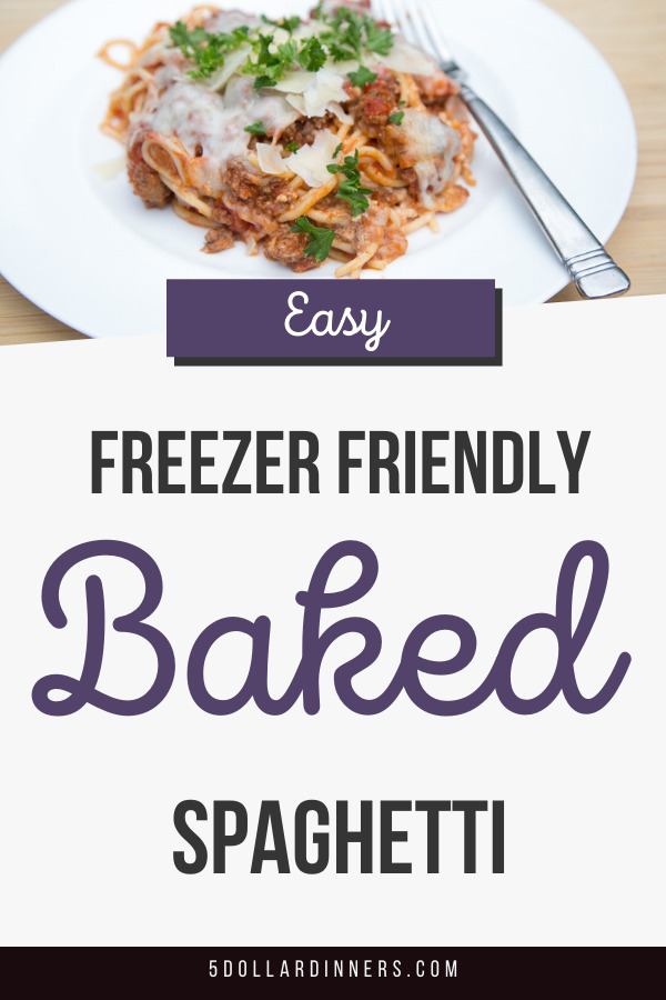 freezer friendly baked spaghetti