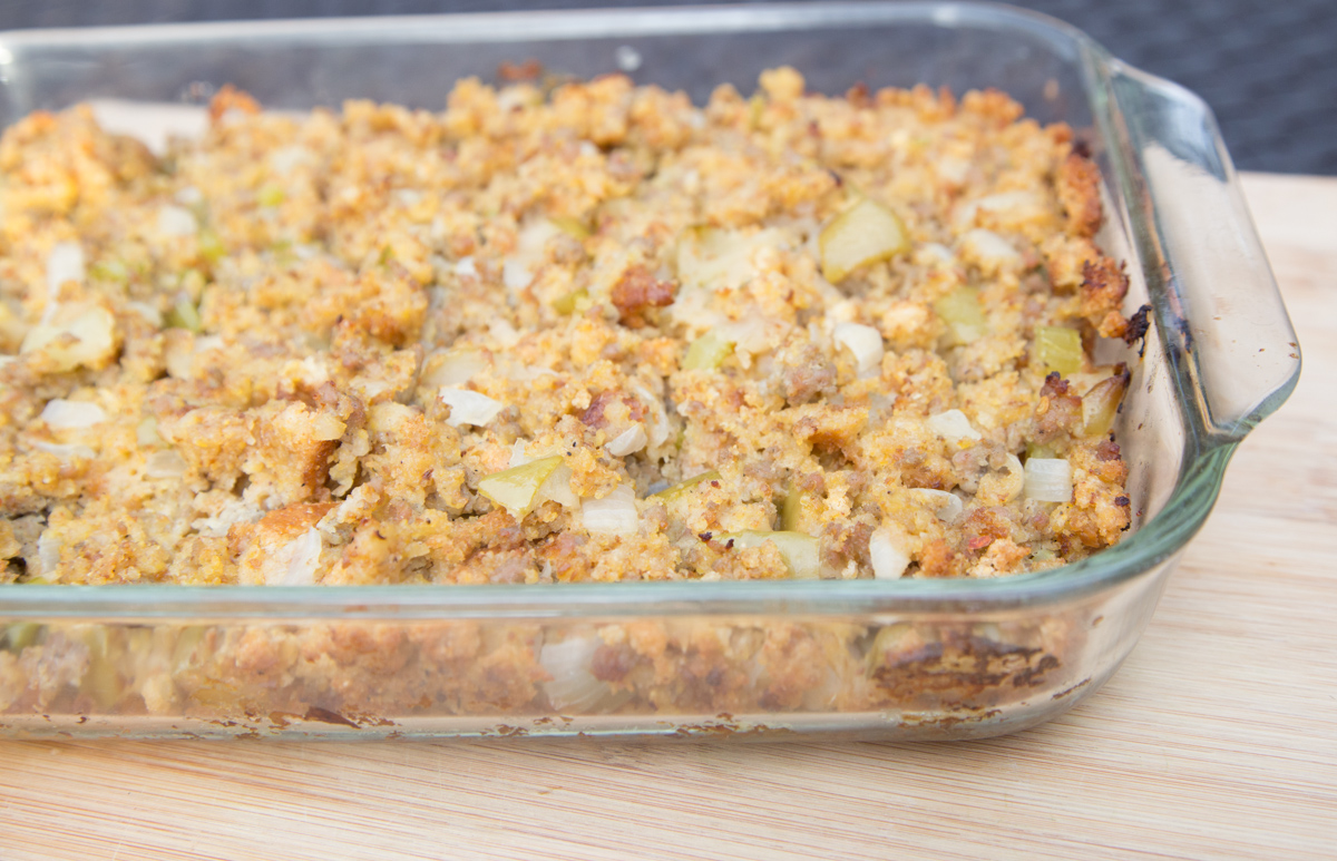 sausage apple cornbread stuffing