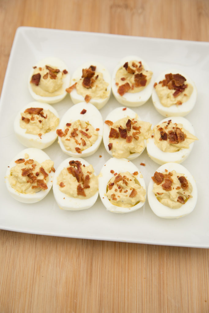 instant pot ranch deviled eggs