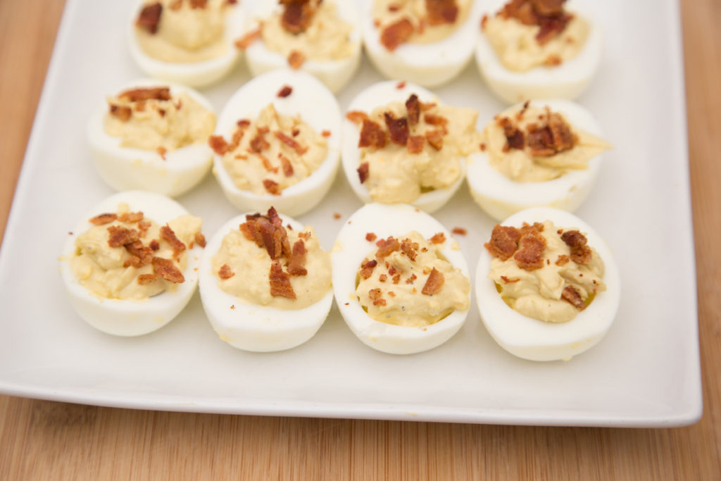 instant pot ranch deviled eggs