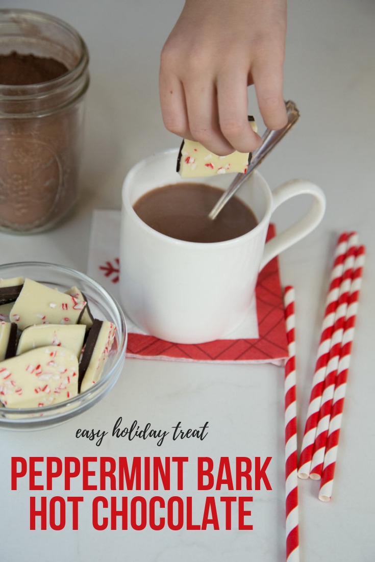 peppermint bark hot chocolate