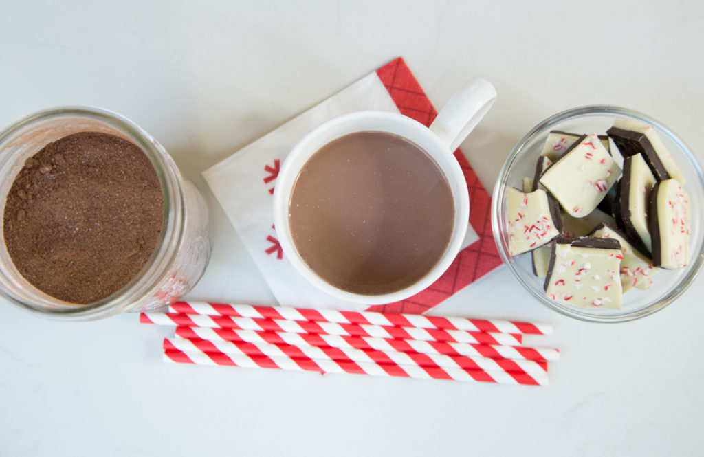 peppermint bark hot chocolate