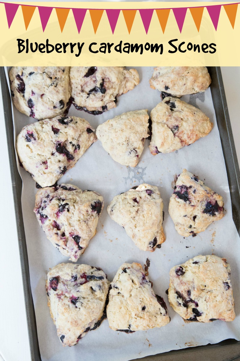 blueberry cardamom scones