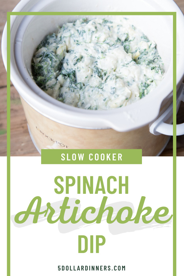 slow cooker spinach artichoke dip