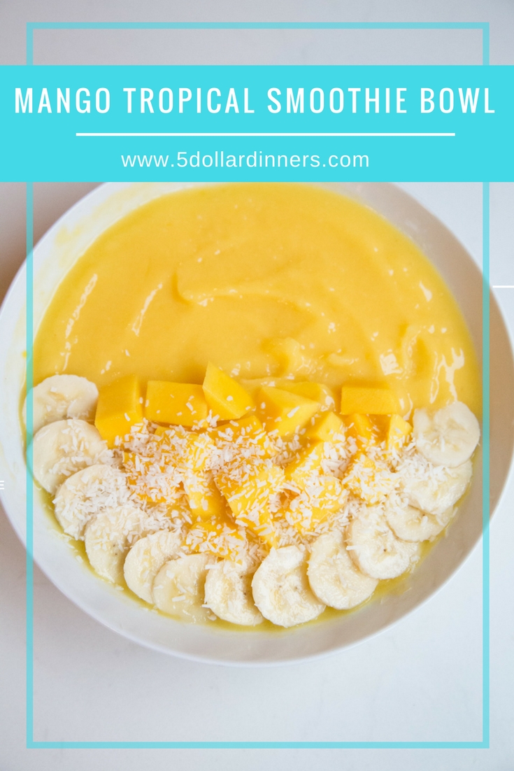 mango tropical smoothie bowl