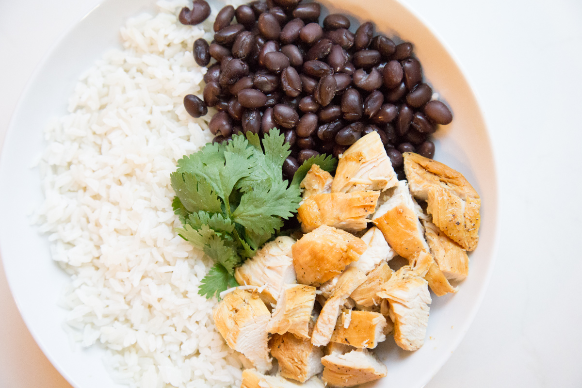 cuban chicken bowls