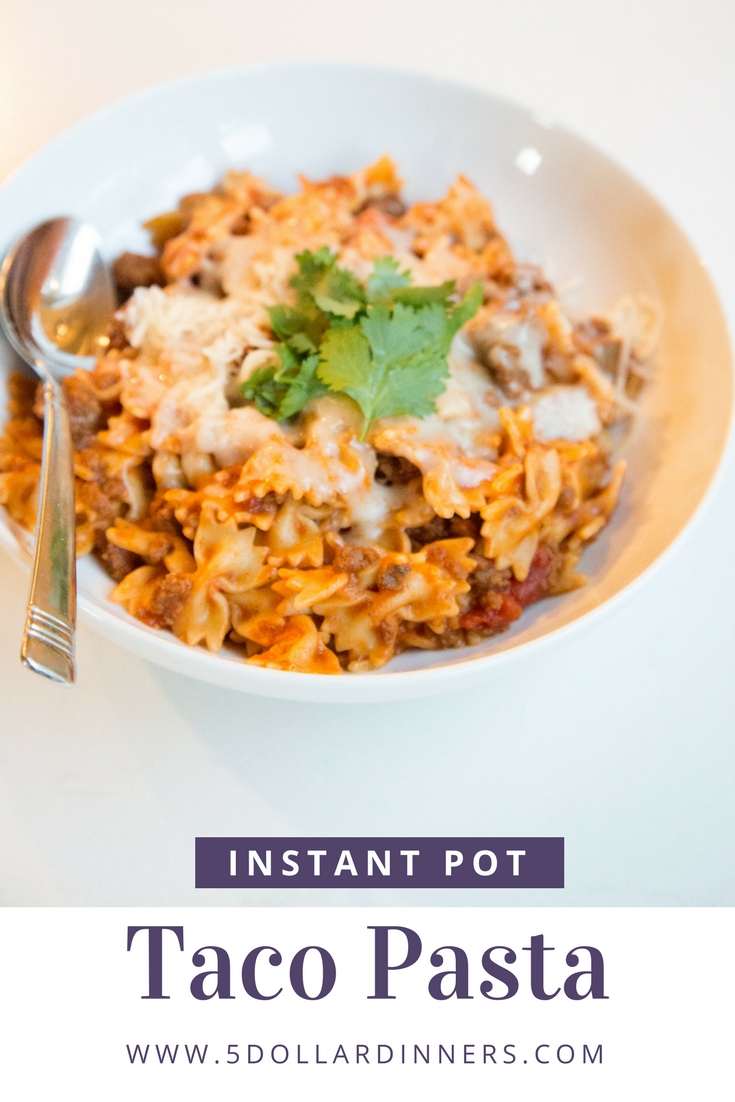 instant pot taco pasta