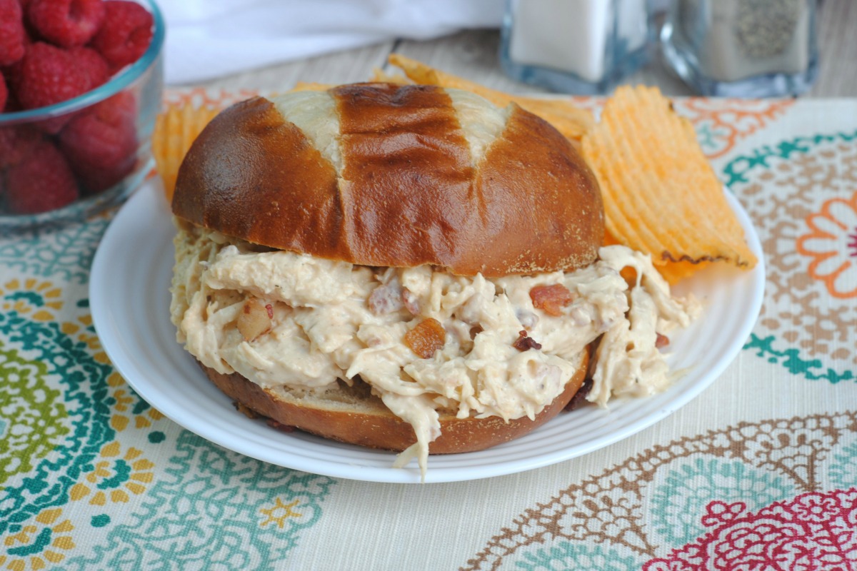 Crack Chicken is an Easy Crowd Pleasing Instant Pot Recipe! The perfect BBQ sandwich for the Summer on 5DollarDinners!