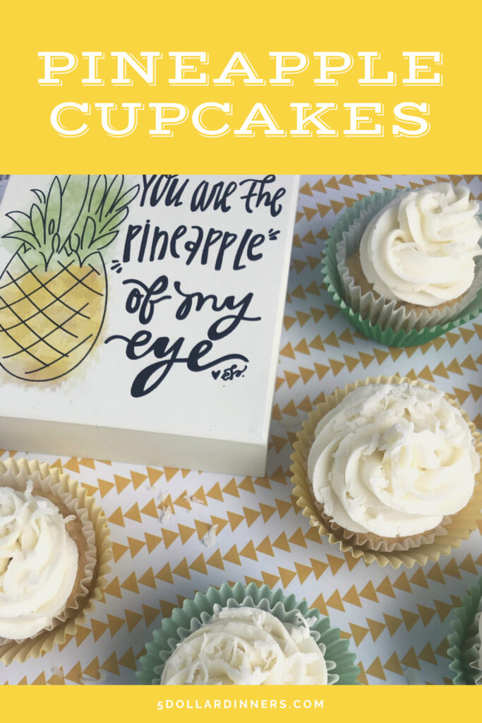 pineapple cupcakes