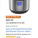 Best Price on Instant Pot!