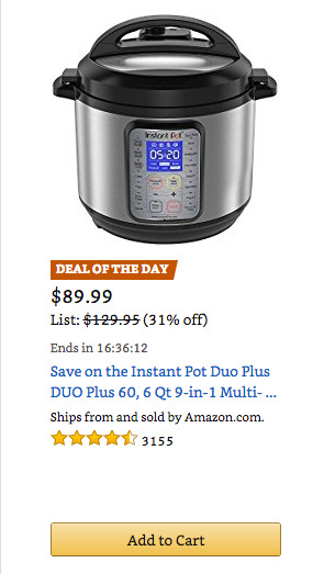 Best Price on Instant Pot! 