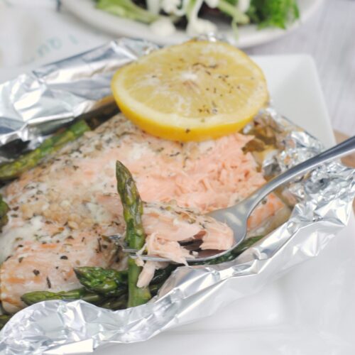 Salmon & Asparagus Foil Packs