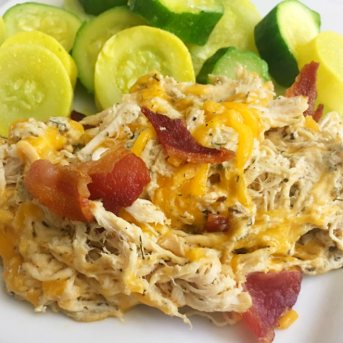 Slow Cooker Bacon Ranch Chicken Recipe 5 Dinners